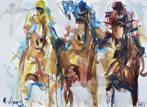 horse racing 07 impressionist Oil Paintings